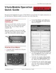 Vitals Mobile Operation Quick Guide