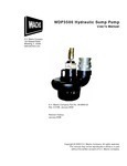 WDP3500 Hydraulic Sump Pump
