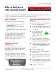 Vitals Software Install Guide